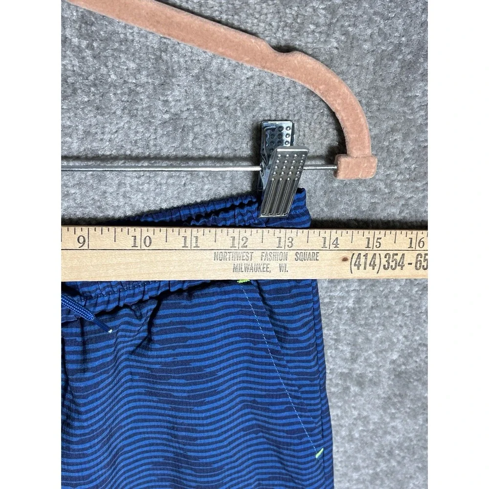 Eddie Bauer Swim Trunks Shorts Boys Kids Size 14/16 Blue Pockets‎ Drawstring